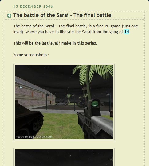 Anti 14 march blog and game