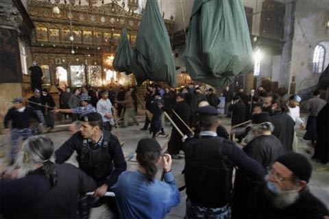 religious fight jerusalem
